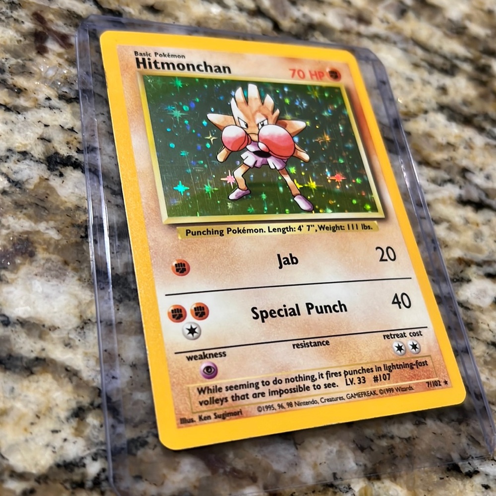Rare Hitmonchan Pokémon Card
